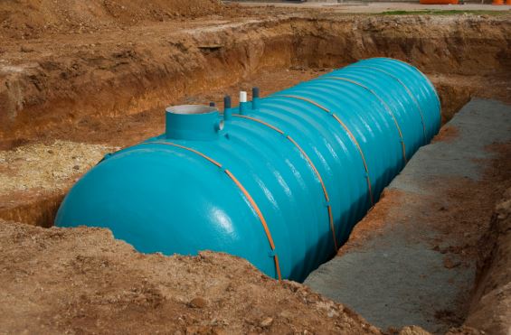underground water tank installation