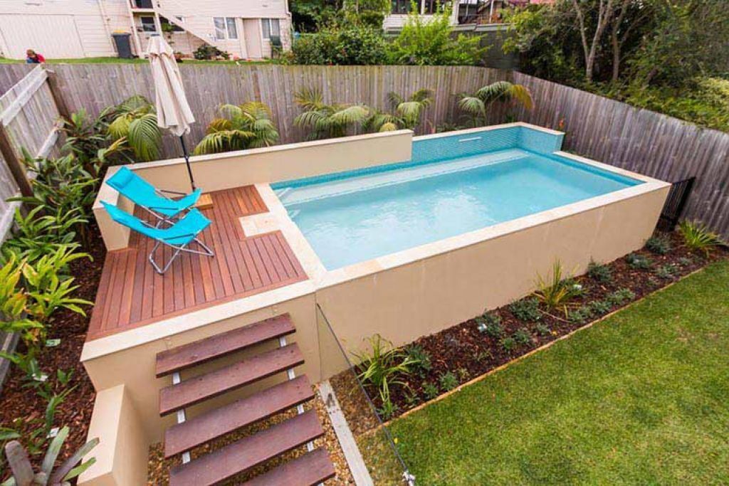 Minimalist Swimming Pool Designs For Small Areas for Living room