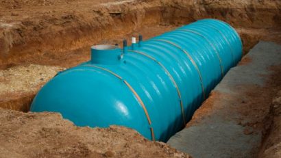 underground water tank installation